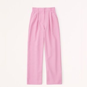 NWT Abercrombie & Fitch | Pink Sloane Tailored Wide Leg Pant - 28 LONG